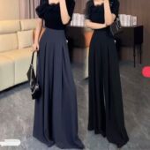 女 高腰垂感阔腿裤 宽松显瘦西装 裤 2026春季 百搭气质休闲长裤 新款