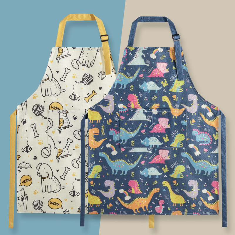 围裙家用厨房防油防污情侣2022新款网红餐饮专用工作服日系围腰