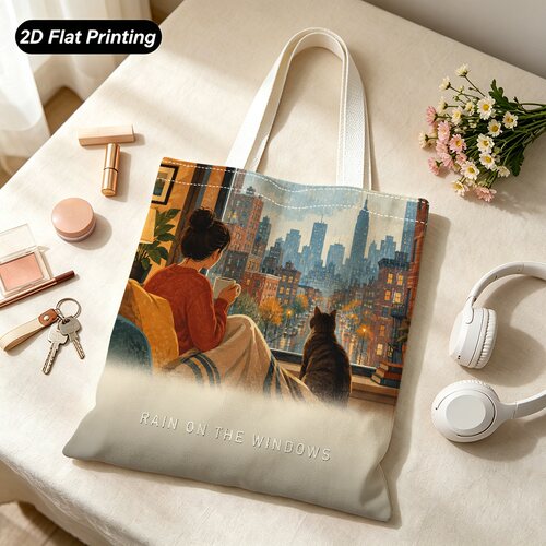 加厚帆布 纽约生活城市插画复刻 35x40cm大
