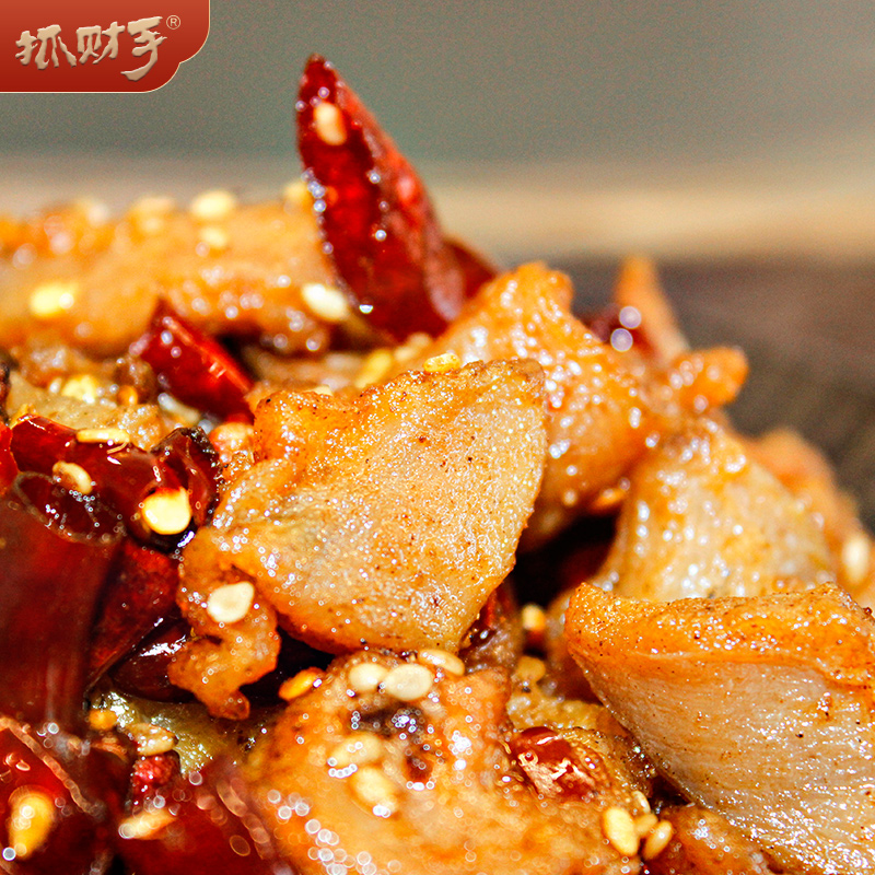 抓财手招牌无骨兔丁150g四川成都特产麻辣兔肉地道川菜特色美食