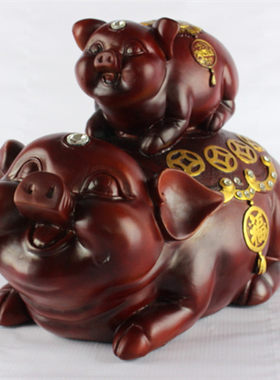 工艺欧式风存钱罐树脂家居装饰