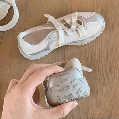 增高5厘米真皮德训鞋女