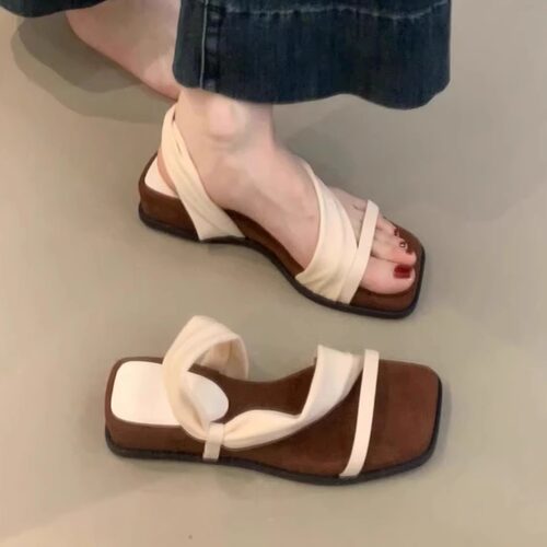 羊皮版~两穿凉拖鞋女外穿