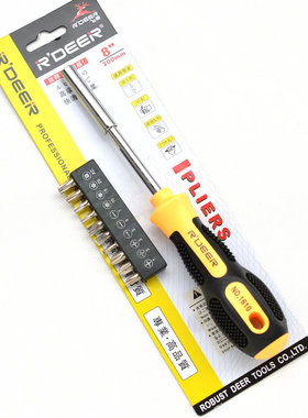 香港飞鹿 十合一磁性批 铬钒钢多用螺丝刀 多用起子 RT-1610