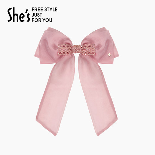 she’s后脑勺蝴蝶结飘带发夹