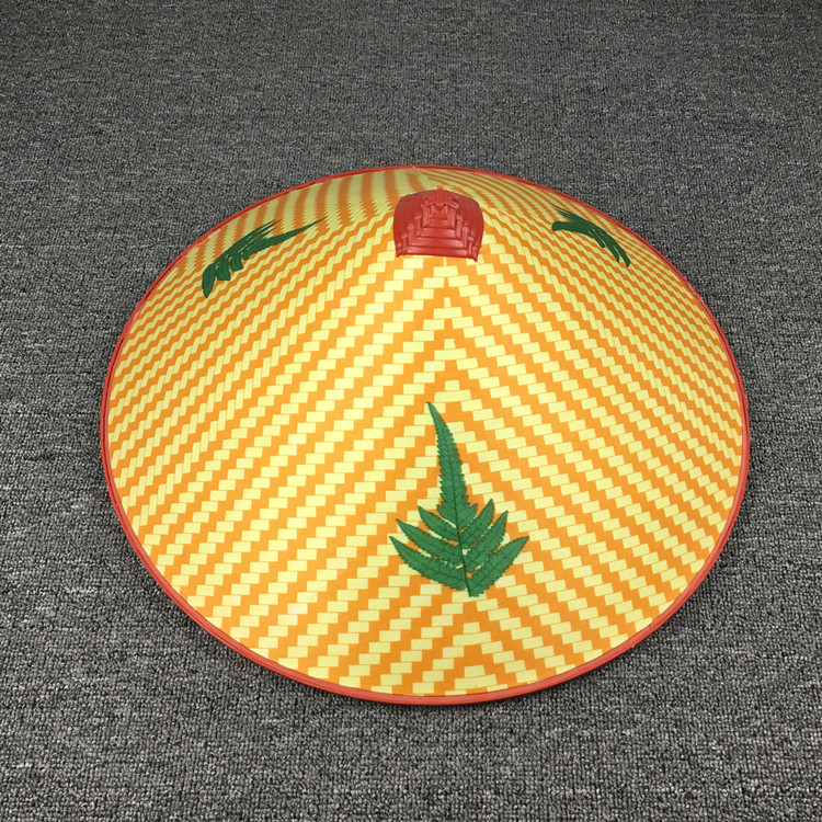 塑料舞蹈表演田园风采茶防晒帽