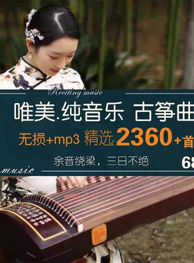 古筝古典轻音乐名曲安眠传统民乐无损茶艺环境背景纯音乐MP3