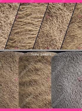 Substance Painter写实皮毛毛发羽毛猫狗兔动物细毛绒毛SP材质球