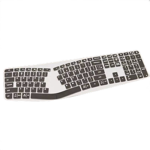 迅鸥适用于Logitech罗技ERGO K860无线蓝牙台式机电脑键盘膜保护贴膜防尘按键膜罩套垫键位膜彩色MK860硅胶膜
