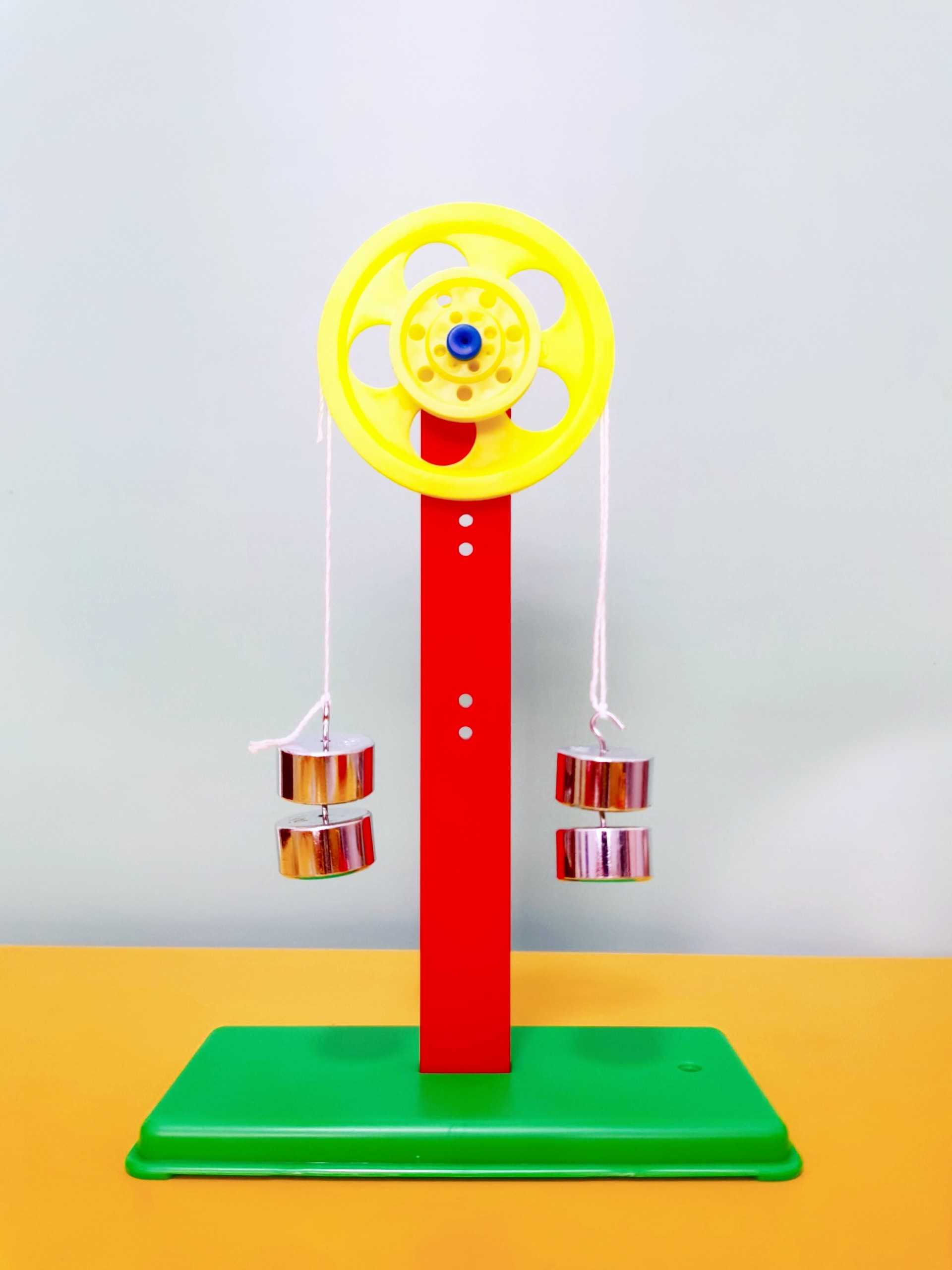 小学科学轮轴及支架斜面模型小学科学研究杠杆钩码实验器材教具