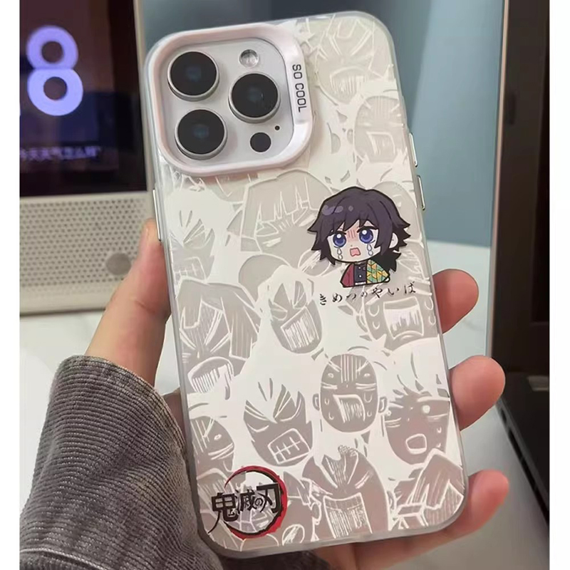 适用于oppofindx9pro手机壳FINDx8ultra镭射鬼灭之刃Q版X7新款彩银壳6炭治郎5动漫二次元周边男防摔软套卡通