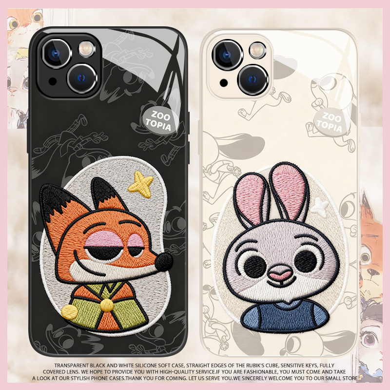 Q版尼克朱迪手机壳情侣