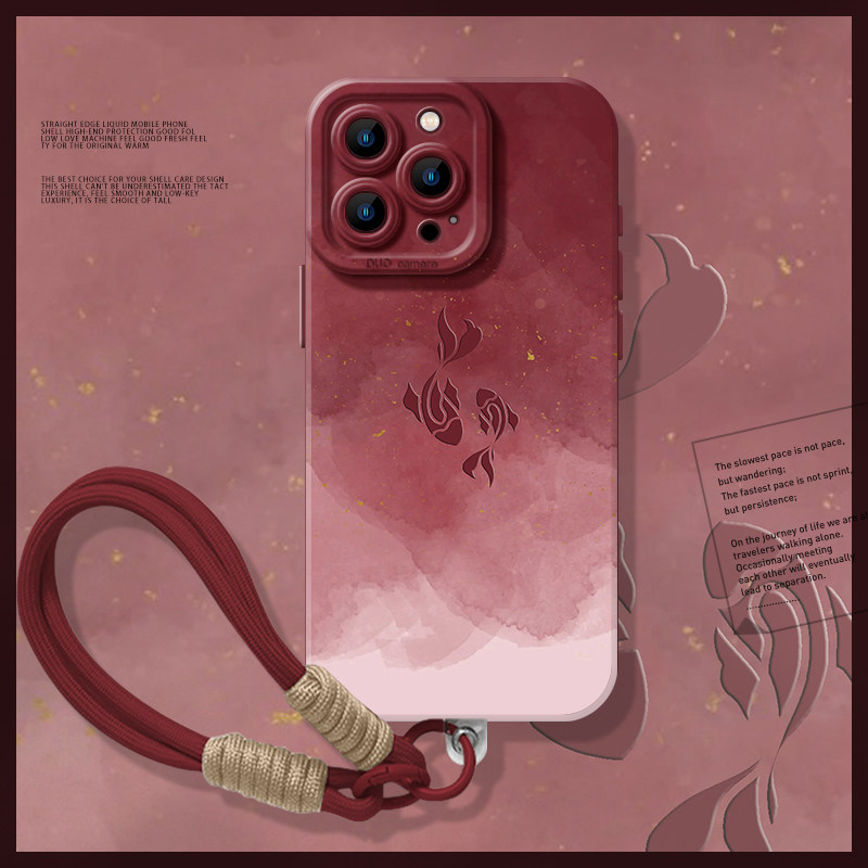 好运锦鲤适用于小米17promax手机壳xiaomi新中式15sPro新款液态硅胶mi红色喜庆14创意小众高级感13防摔保护套