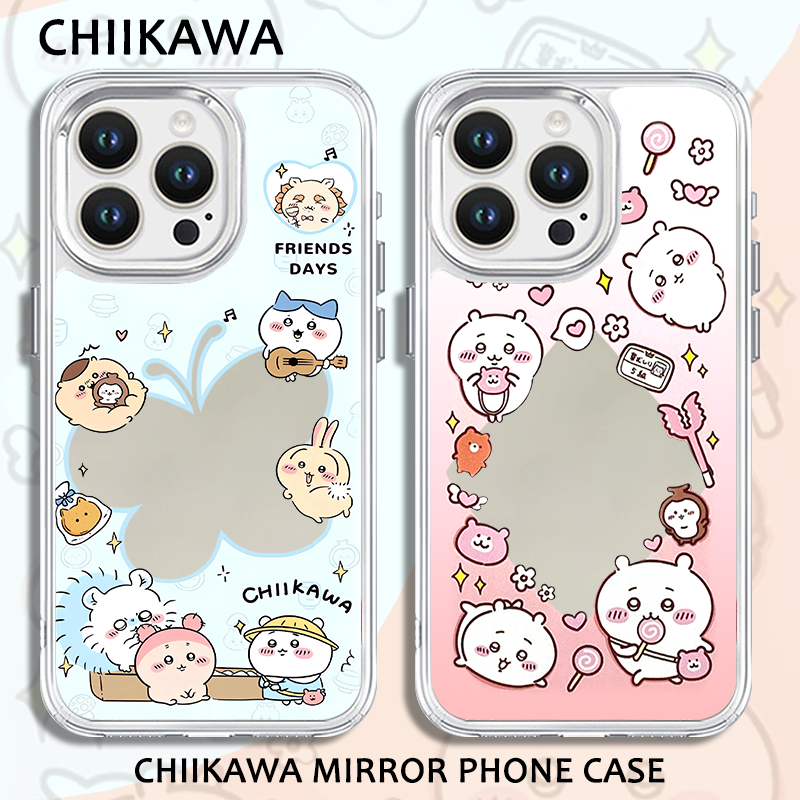 镜面新款chiikawa补妆镜手机壳