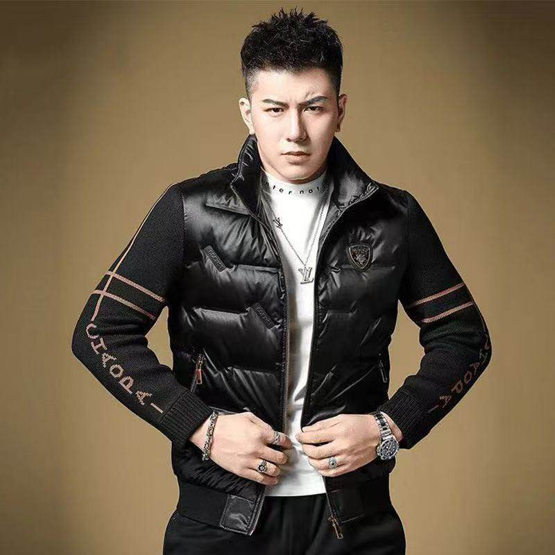 轻奢高端羽绒服男短款冬季潮流