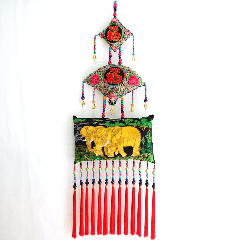 孔雀风铃中国结镇宅流苏软装挂饰