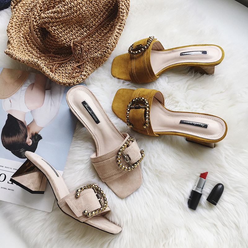 Sandales femme en suede - Ref 2671921 Image 1