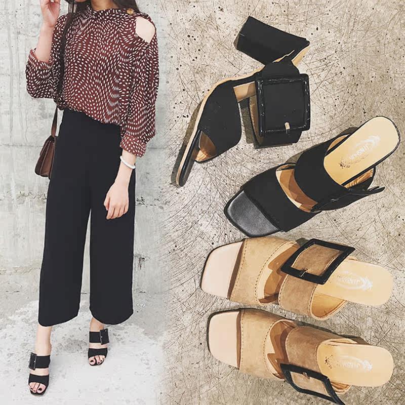 Sandales femme en suede - Ref 2671975 Image 1