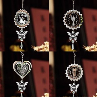 大梦归离同款3D曼陀罗水晶捕光器风铃玻璃吊坠镜子威慑花园装饰