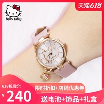 Hello Kitty watch female student simple small fresh waterproof watch fashion trend all-around watch female ins style