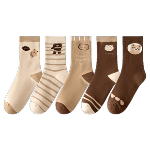 厚袜子女冬季秋冬加绒保暖中筒袜冬天新款加厚款女长款月子袜产后