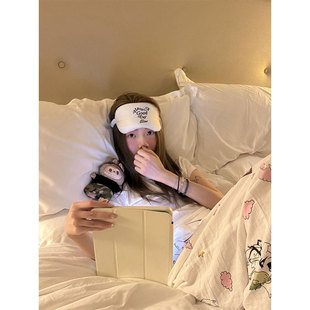 家居服套装 日系可爱卡通印花睡衣女2025春秋新款 长裤 大码 宽松长袖