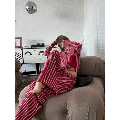 2026新款宽松舒适开衫家居服套装