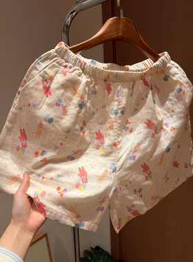 日系可爱少女卡通印花睡裤女夏季