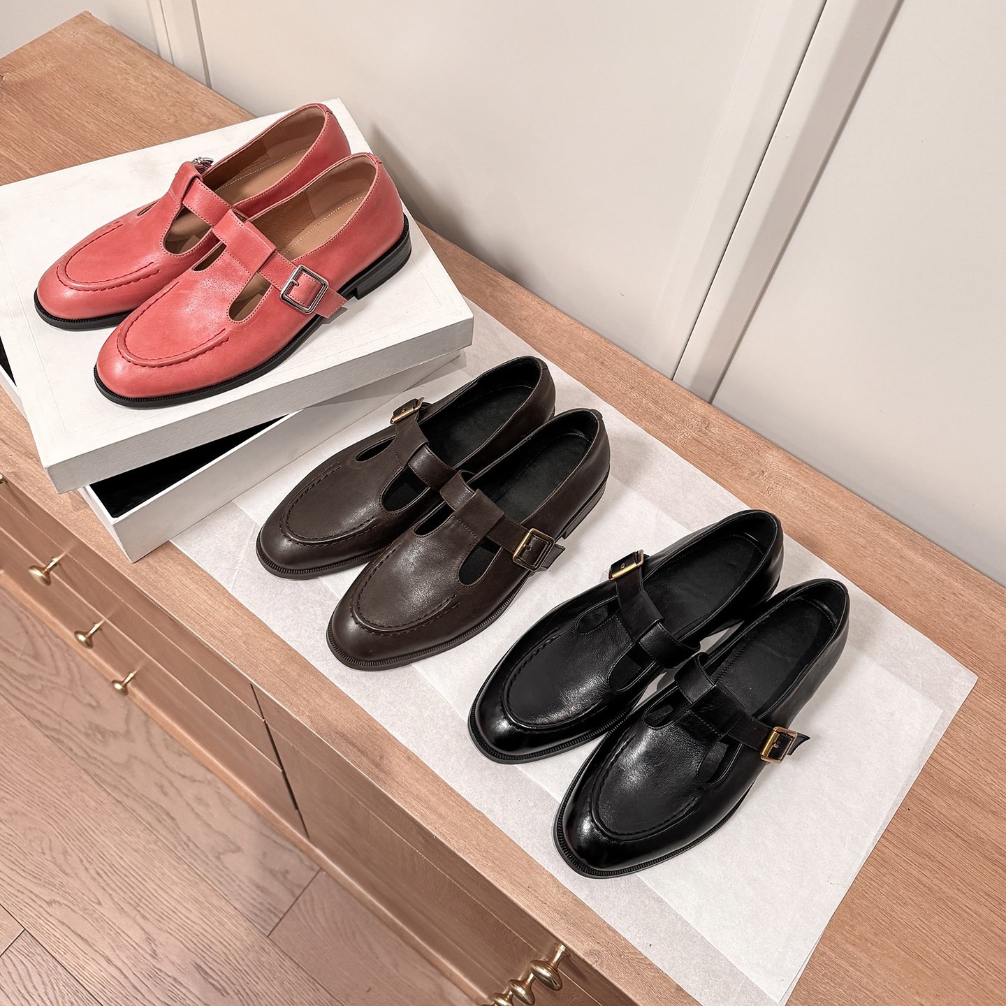 圆圆妈2026春季复古单鞋圆头中口丁字扣玛丽珍百搭粗跟牛皮女鞋子,女鞋,玛丽珍鞋,淘宝优惠券,粉丝福利购,淘宝优惠卷