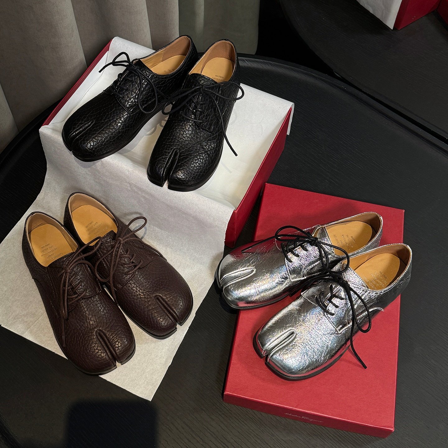 圆圆妈2026春季简约圆头分趾深口系带单鞋休闲百搭内增高牛皮女鞋,女鞋,深口单鞋,淘宝优惠券,粉丝福利购,淘宝优惠卷