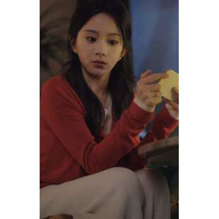 原版短剧许你地久婚长马秋元孟瑜同款针织衫假两件上衣女衣服潮