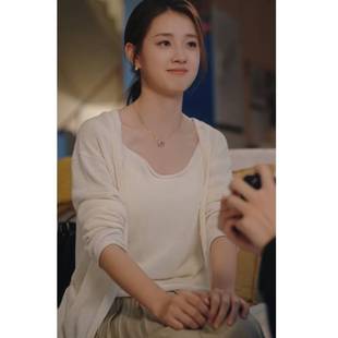 原版短剧在八月盛夏郭宇欣姜南衫同款针织衫外套吊带背心女衣服潮