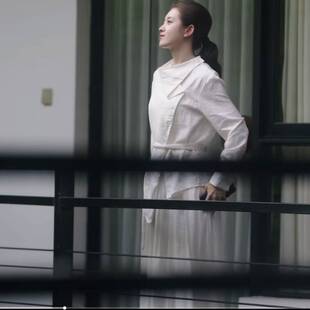 原版短剧盛夏芬德拉郭宇欣白清枚同款衬衫上衣立领衬衣女衣服潮