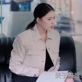 原版年少有为林允林晚同款夹克外套春秋翻领短款开衫上衣女衣服潮