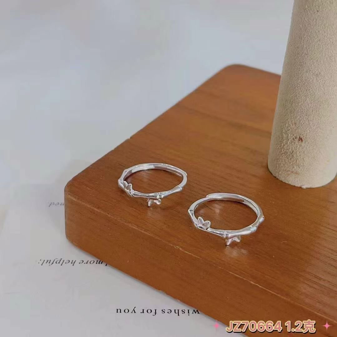 纯银99新款荆棘玫瑰情侣戒指男女冷淡风小众个性开口可调节潮指环