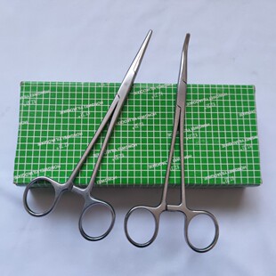 不锈钢止血钳直头弯头持针器拔罐钳钓鱼钳宠物拔毛钳血管钳手术钳