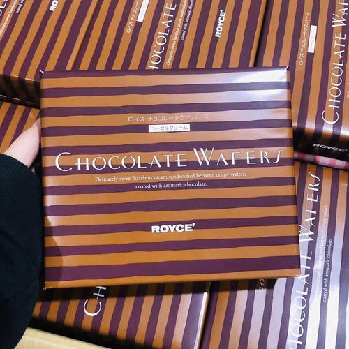 现货！日本若翼族巧克力威化饼干