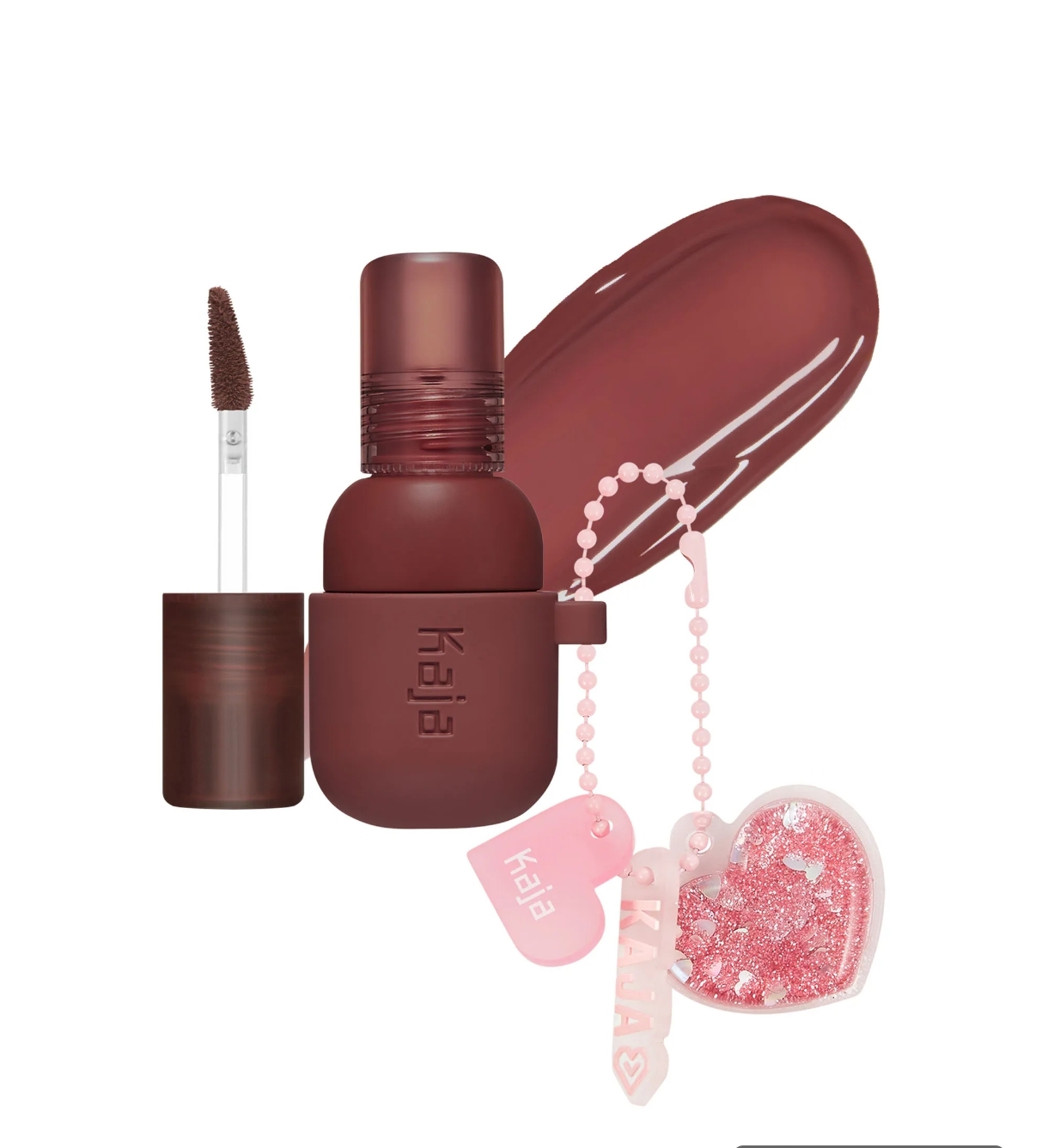 海淘Kaja钥匙扣唇颊两用霜Jelly Charm染唇露光泽唇蜜胭脂腮红蜜