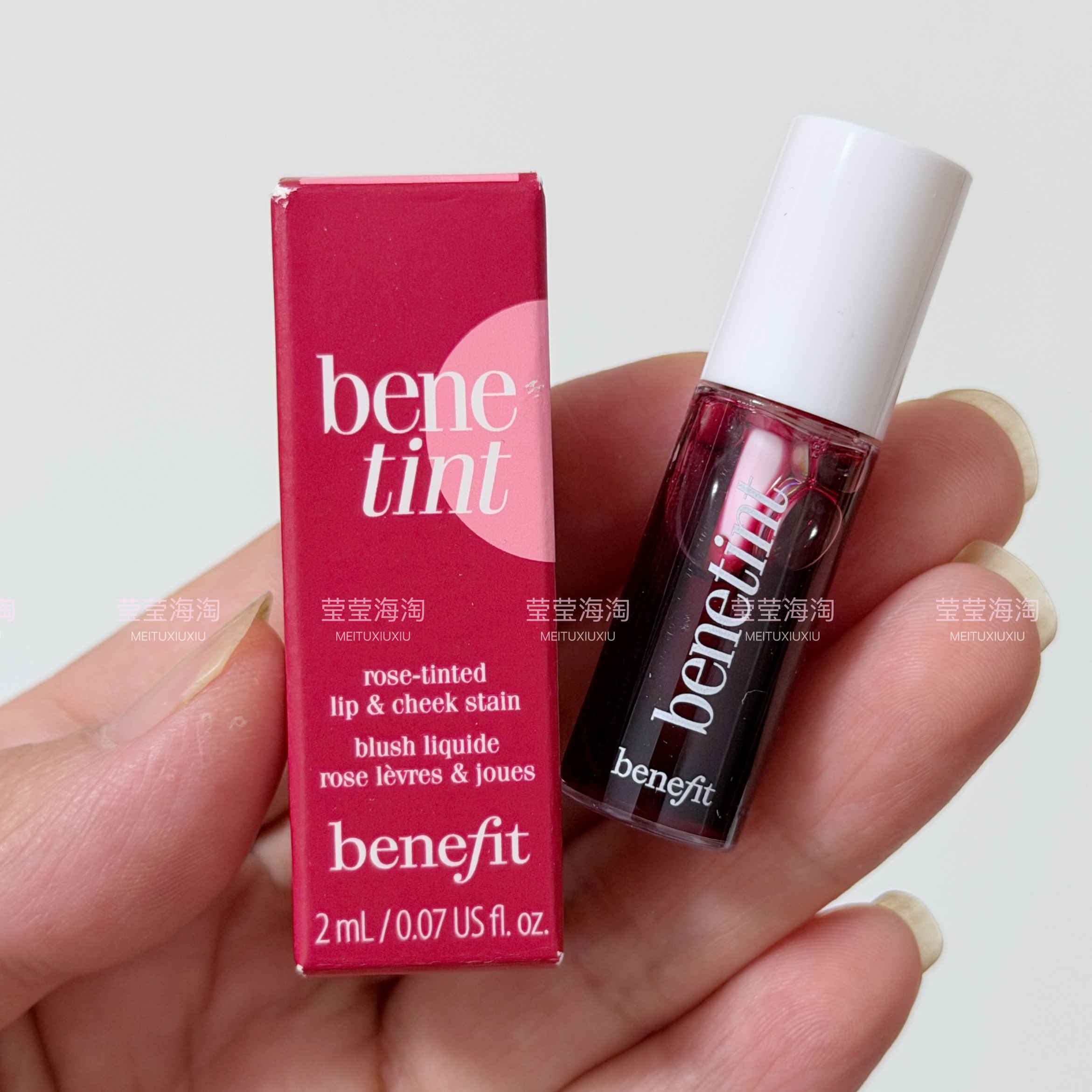 现货 海淘Benefit/贝玲妃胭脂水唇釉染唇液唇颊两用液体腮红2ml