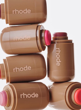 海淘 Rhode海莉夏季腮红唇膏Piggy/Freckle 唇颊两用腮红