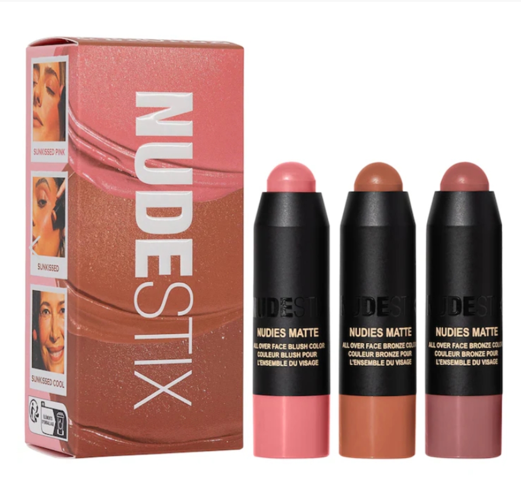 在途 Nudestix/羽德诗 Sunset Nudes  多功能腮红修容mini套装