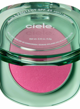 海淘 Ciele  Flush & PROTECT SPF 45+ powder blush 腮红3.8g
