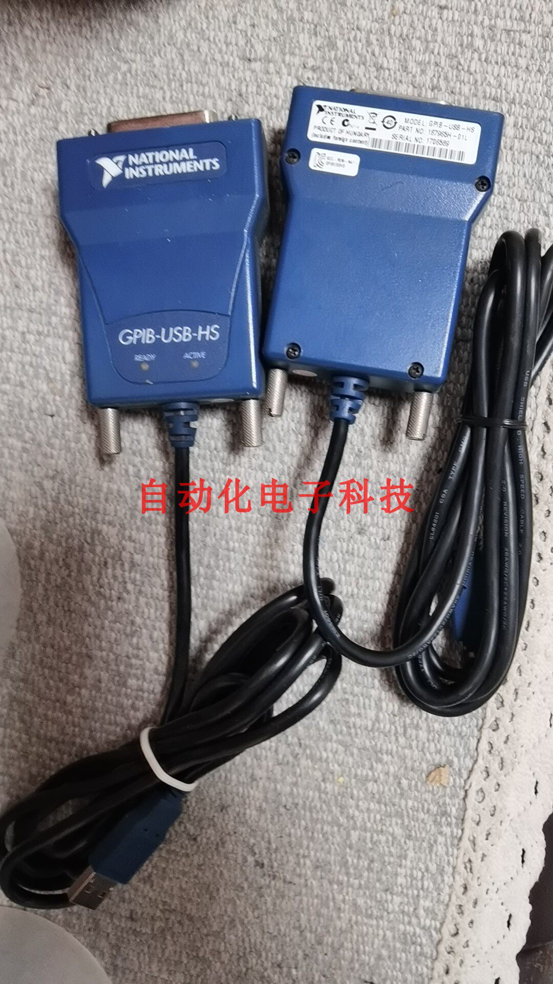 Câble GPIB-USB-HS+ (783368-01) National Instruments - Neuf, Haute Vitesse Pour Analyseur