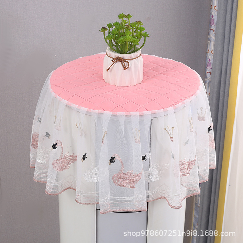 97N小清新柜机防尘罩空调装饰套免安装圆柱柜机盖布盖巾空调罩防