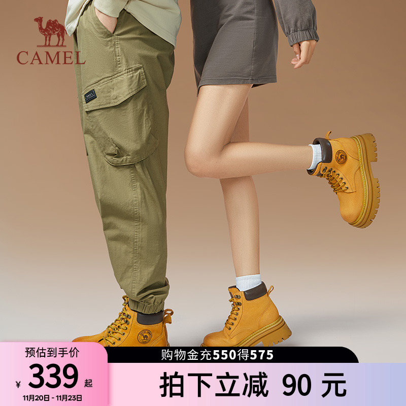 骆驼经典马丁靴大黄靴