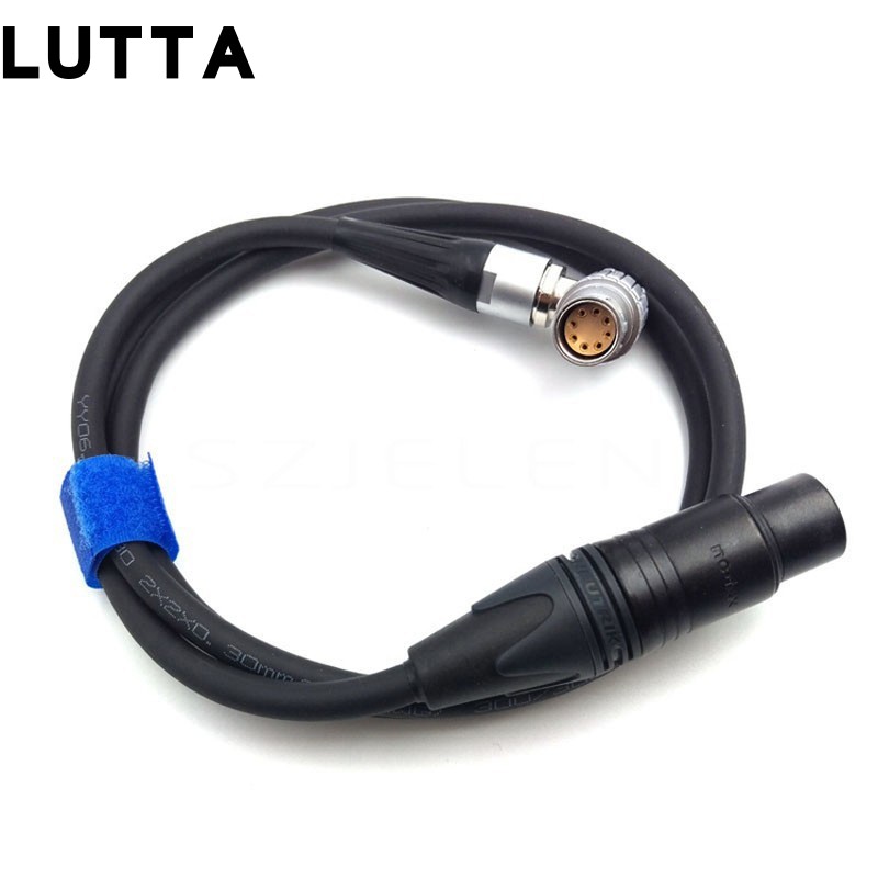 摄像机电源线LEMO8针转卡农四针