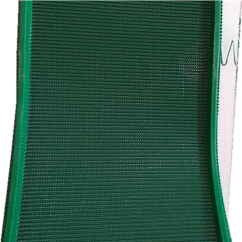 绿色花纹防滑加挡板工业流水线