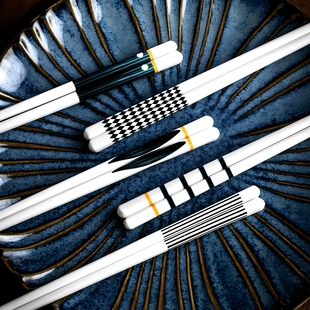 一家人区分筷子家庭专人专用食品级陶瓷筷子一人一筷抗菌防霉筷子