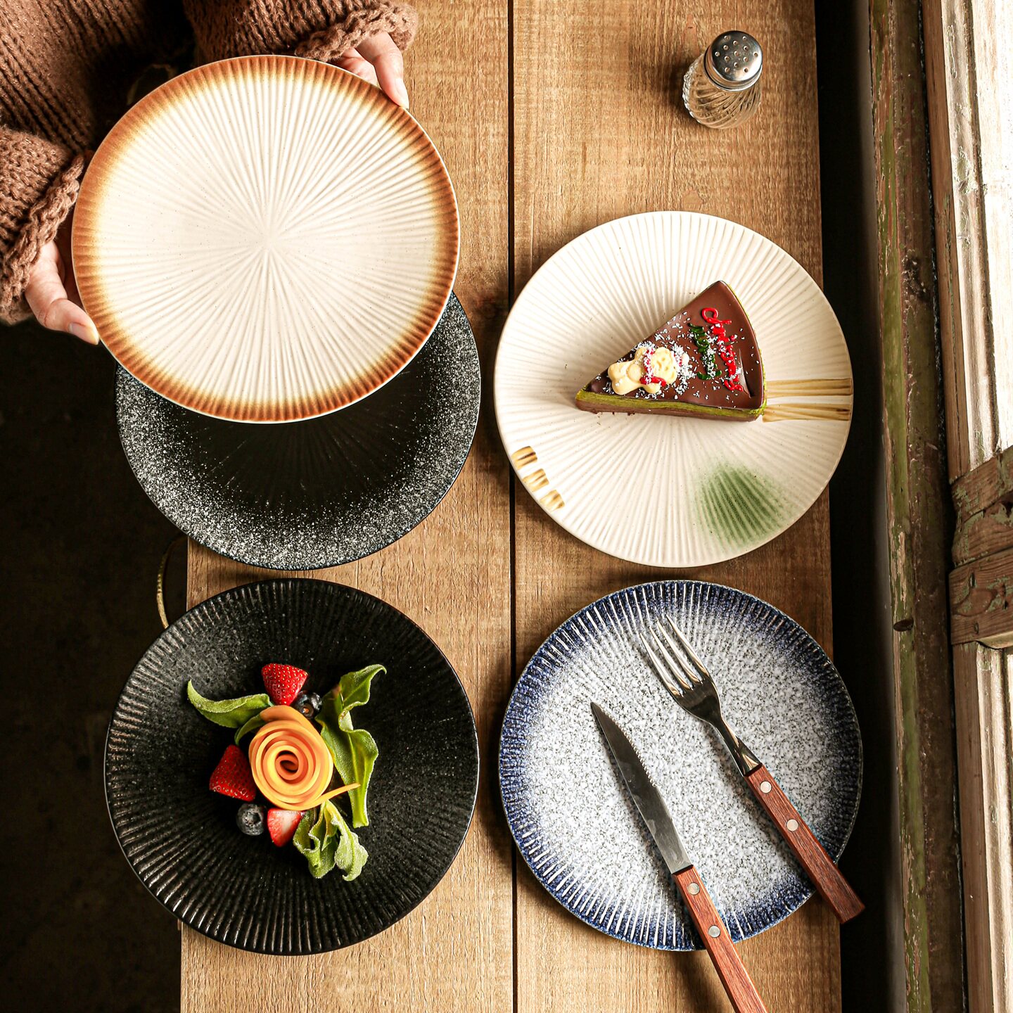 盘子特别好看的碟子牛排盘甜品盘陶瓷餐盘商用刺身盘餐具圆盘平盘,餐饮具,盘,淘宝优惠券,粉丝福利购,淘宝优惠卷