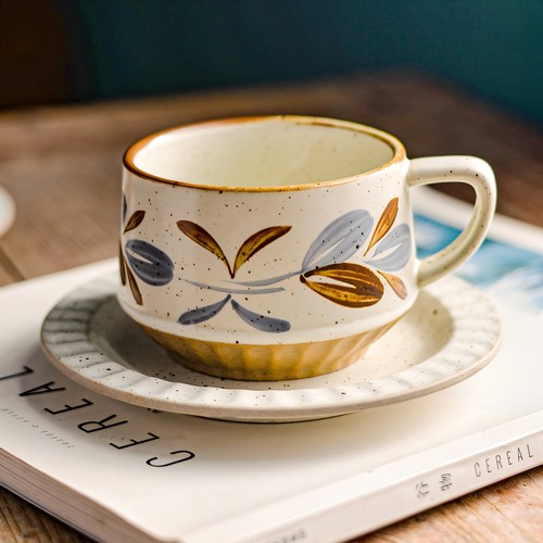 复古咖啡杯拉花个人专用杯碟套装